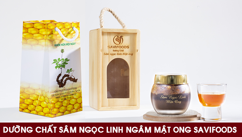 Dương chất sâm Ngọc Linh ngâm mật ong sấy thăng hoa SAVIFOODS