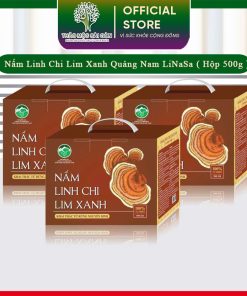 (Hộp 500g) Nấm Linh chi Lim Xanh (Thái lát)